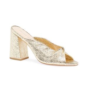 Loeffler Randall Gold Mules - Worn Once